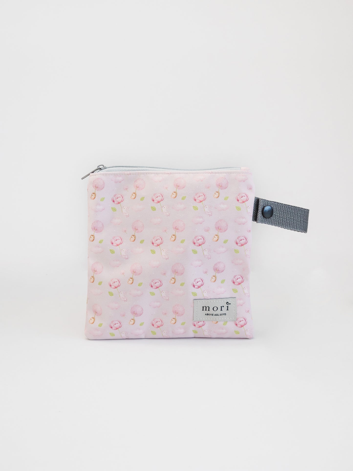 Little Hedgehog and Bunny Washable Zipper Pouch