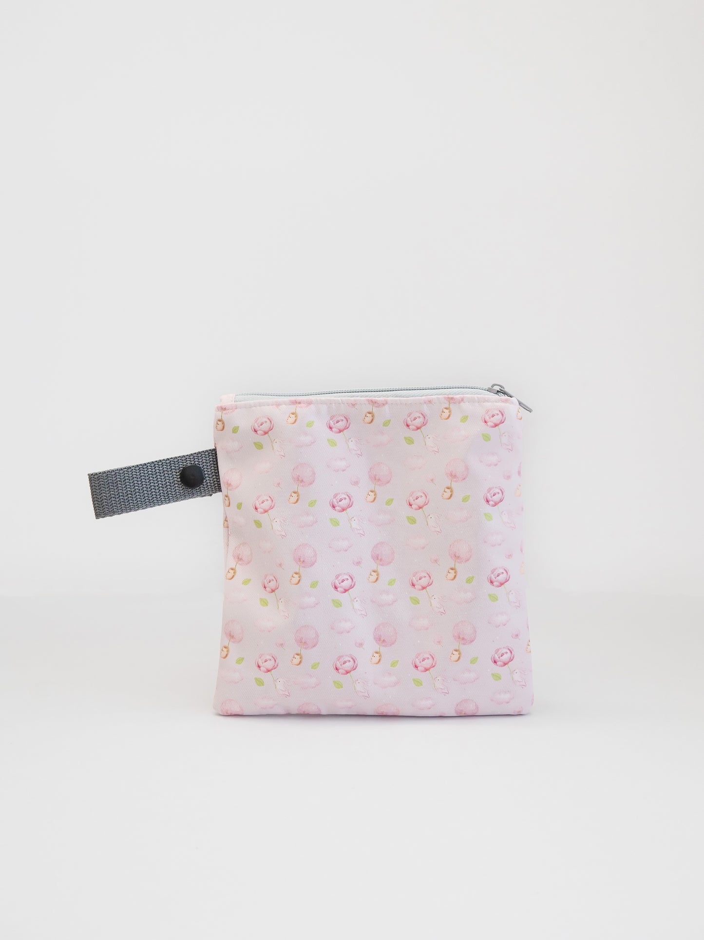 Little Hedgehog and Bunny Washable Zipper Pouch