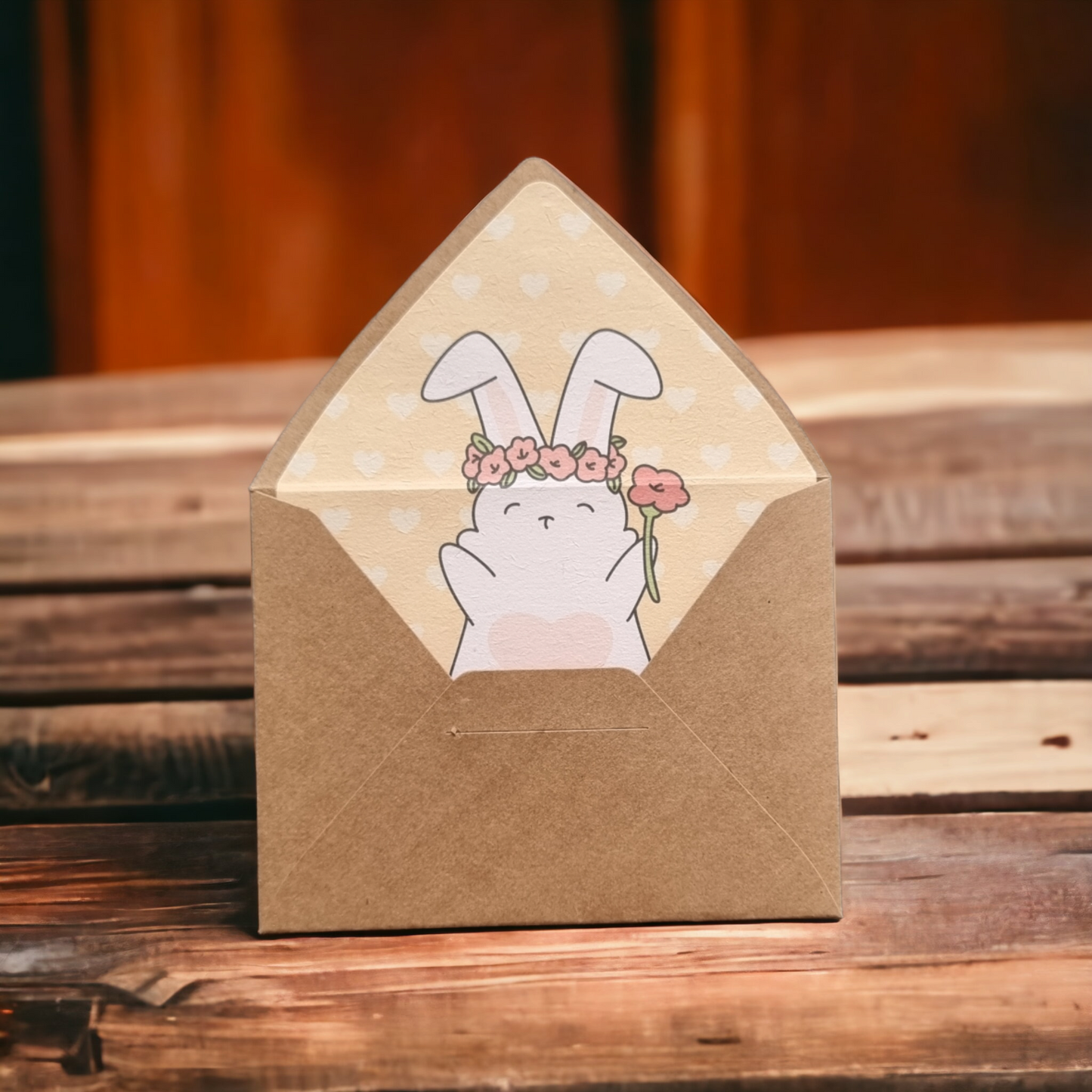 Bunny Hug Kraft Envelope