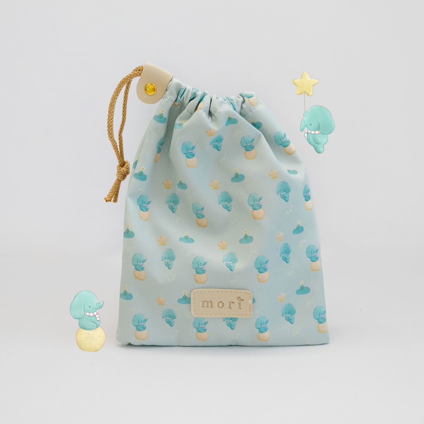 Little Eleph Drawstring Bag