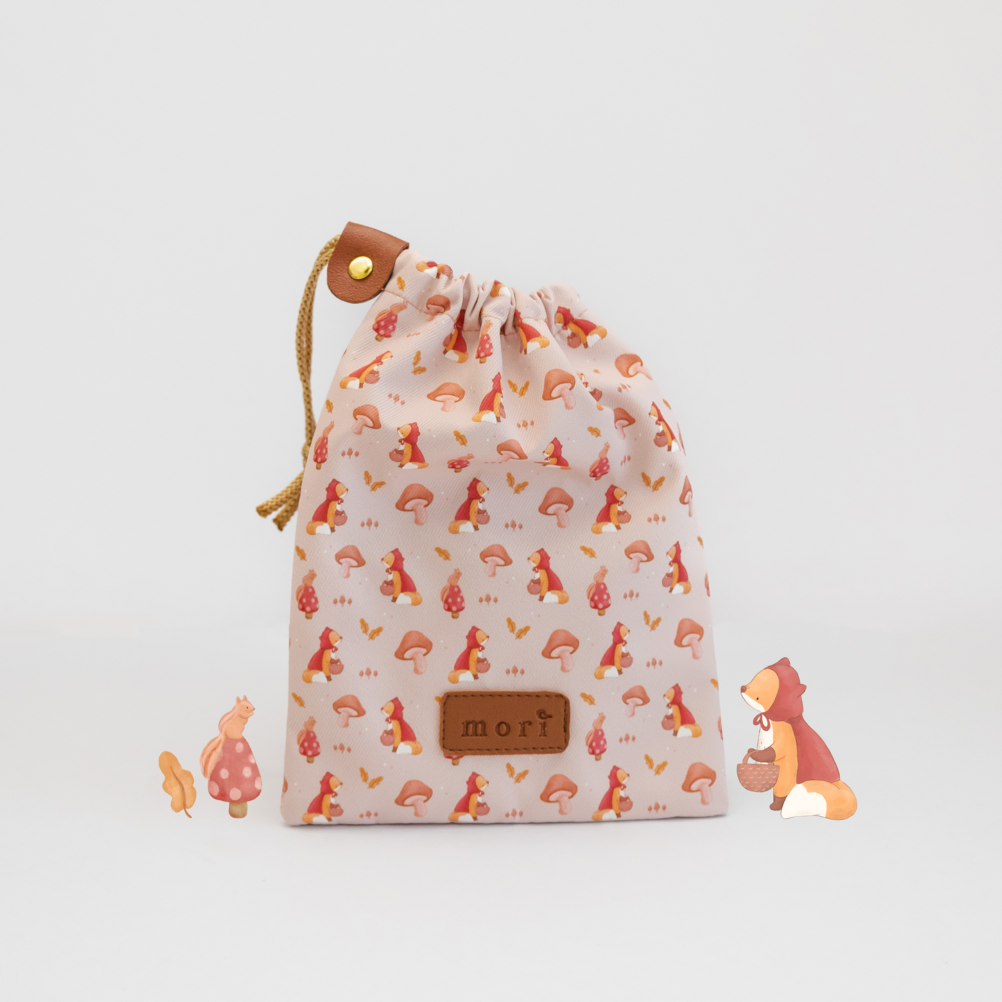 Little Fox Drawstring Bag