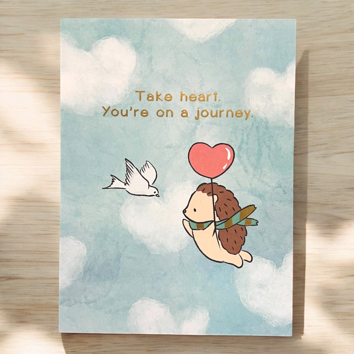 'Take Heart, You're on a Journey' Postcard