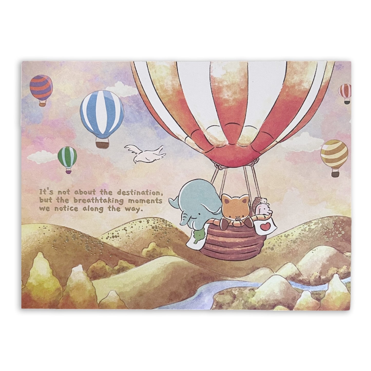 'It's not about the Destination' Postcard