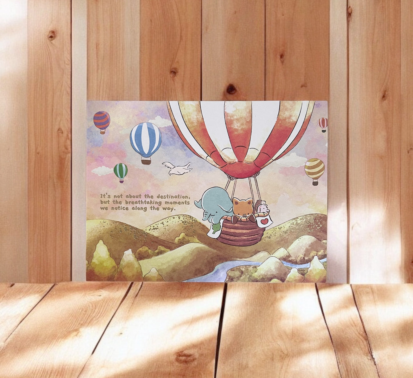'It's not about the Destination' Postcard