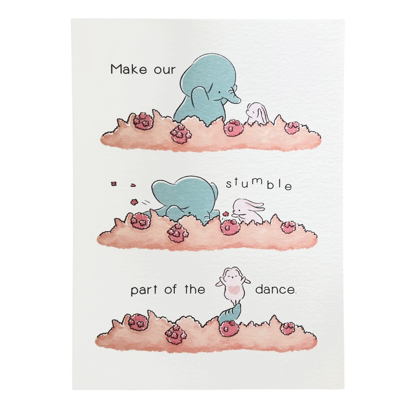 'Make our Stumble Part of the Dance' Postcard