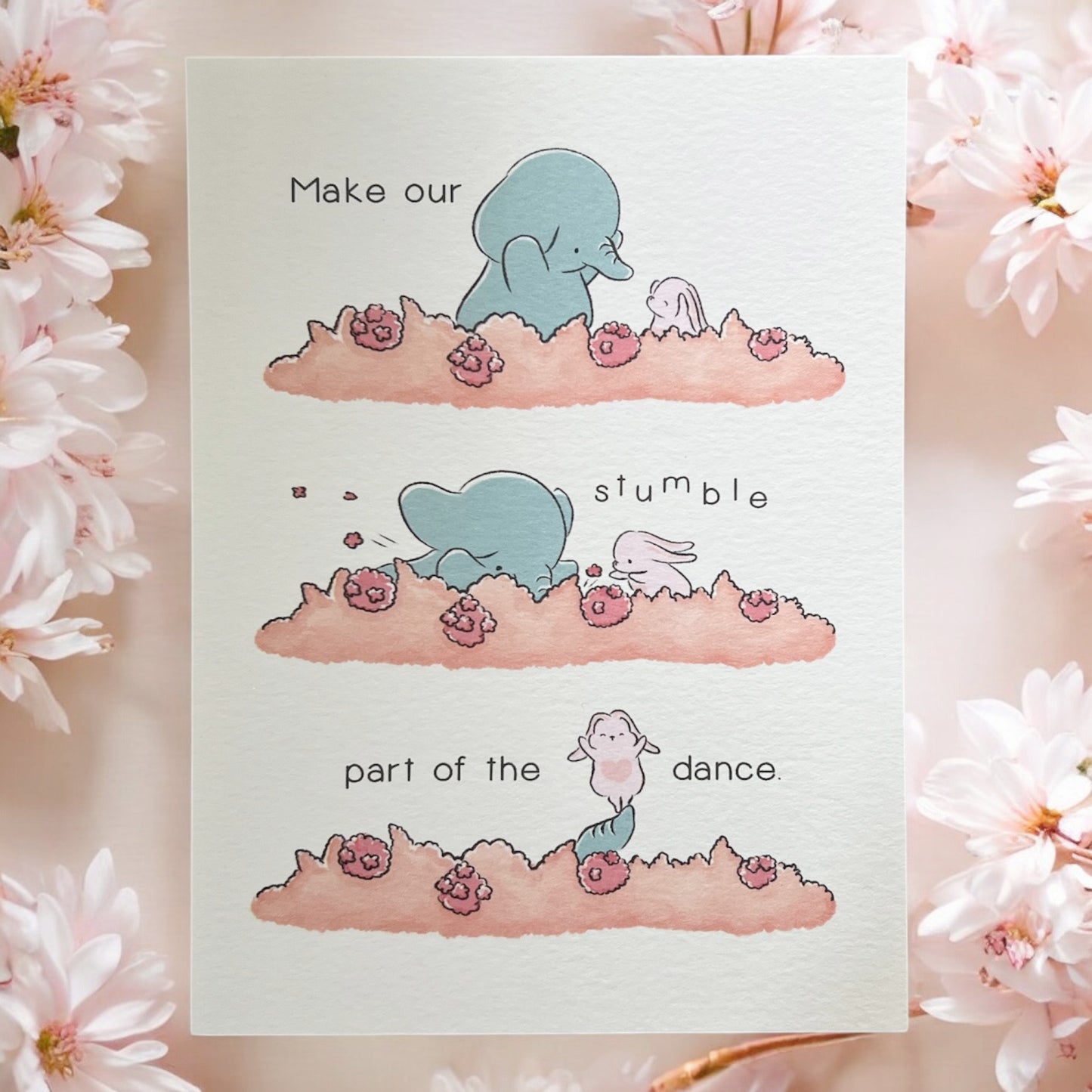 'Make our Stumble Part of the Dance' Postcard