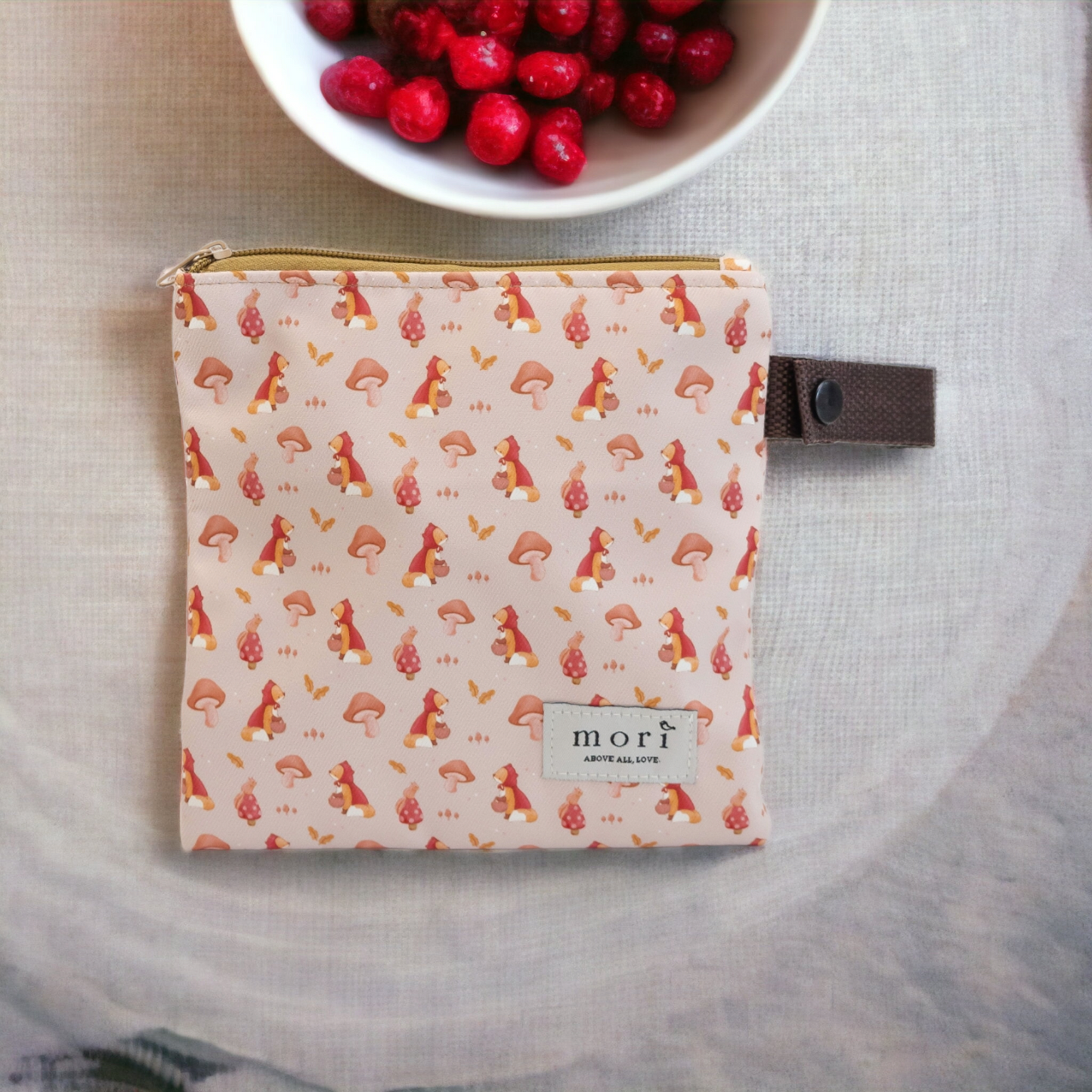 Little Fox Washable Zipper Pouch