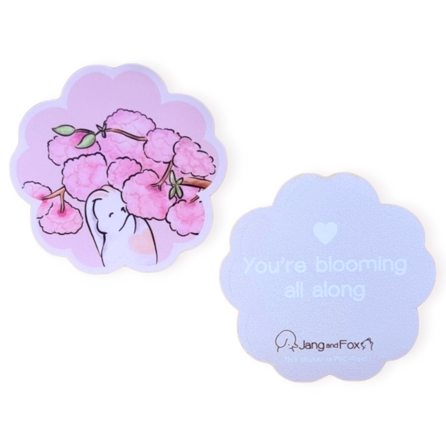 Cherry Blossom Bunny Sticker