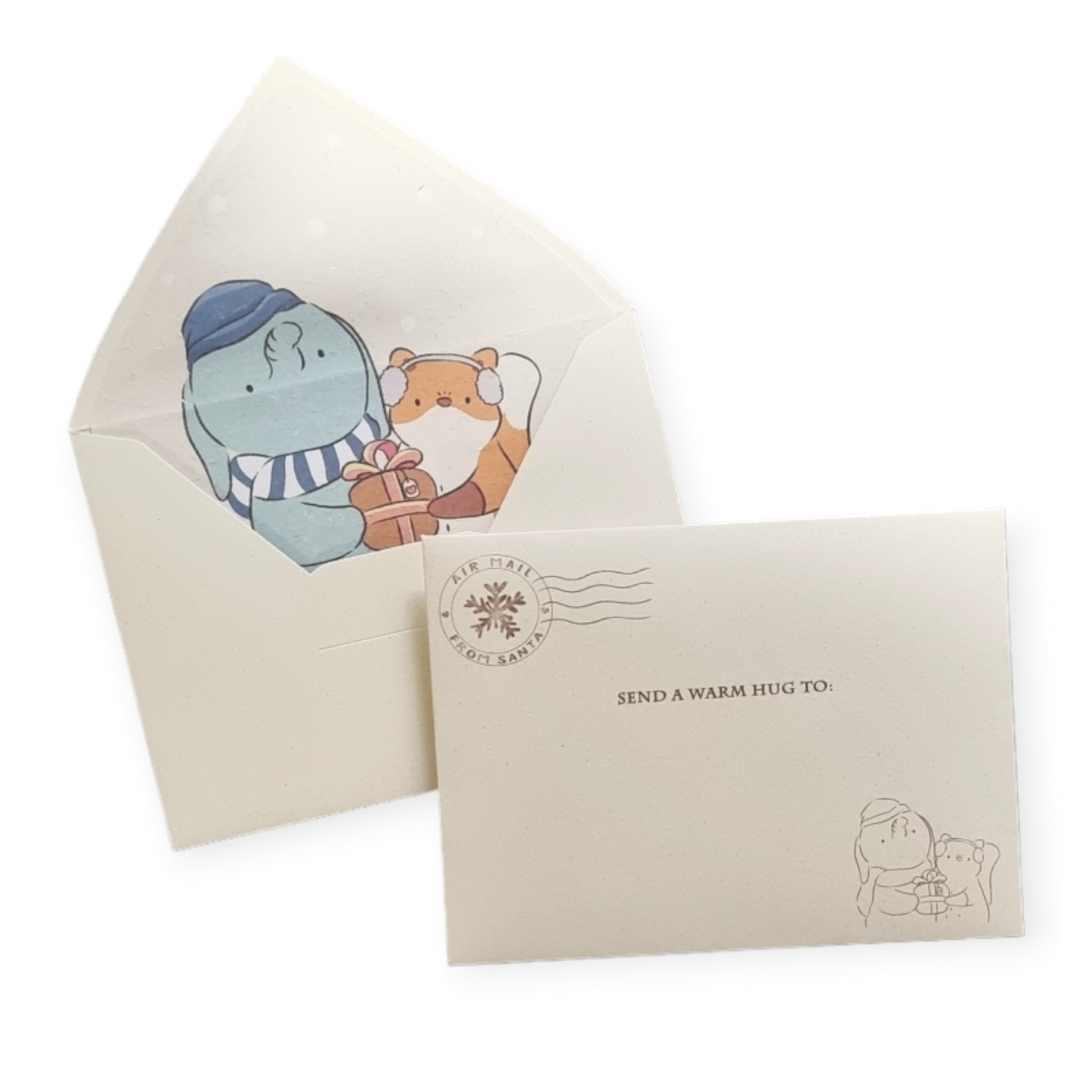 'Winter Giving' Kraft Envelope