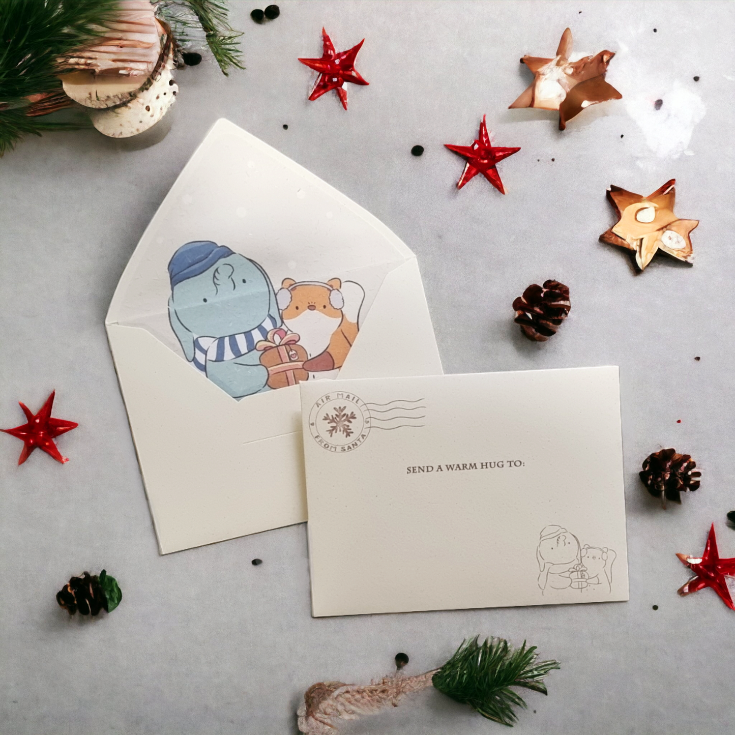 'Winter Giving' Kraft Envelope