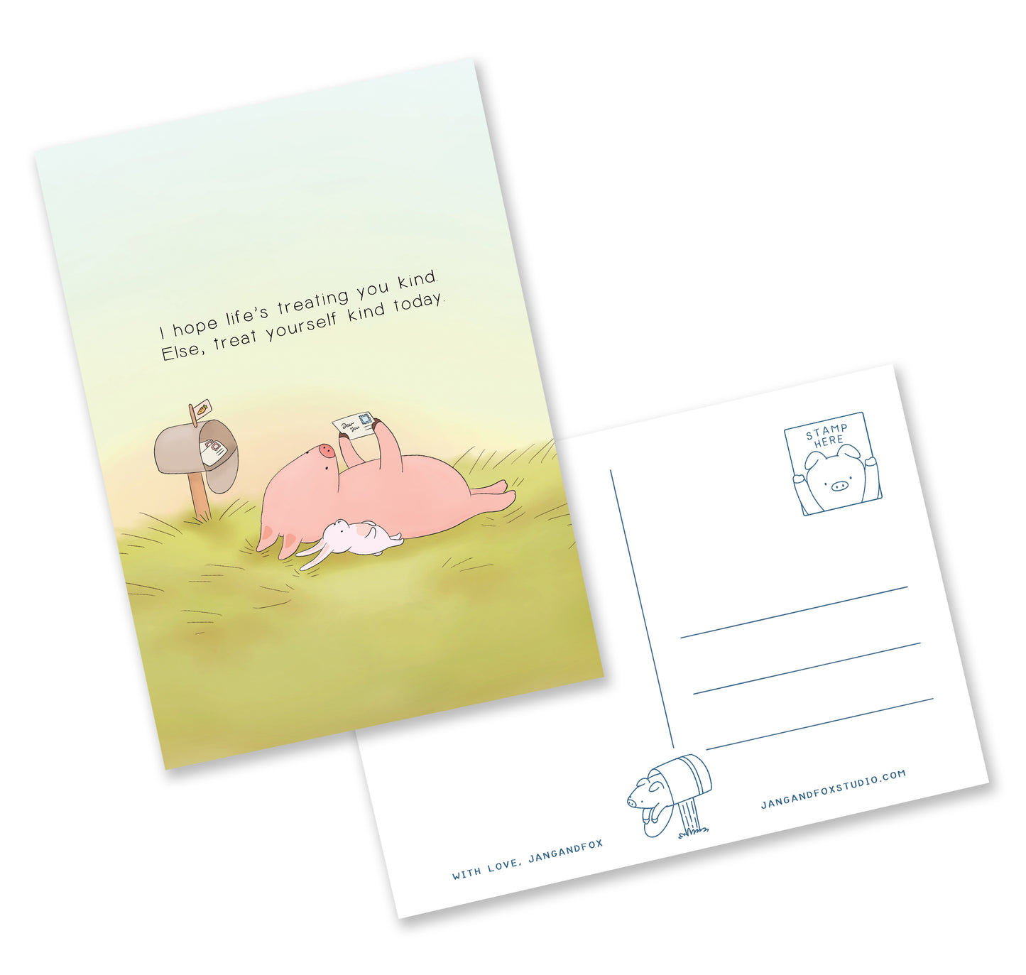 Postcard Set (Little Pig & Little Bunny)