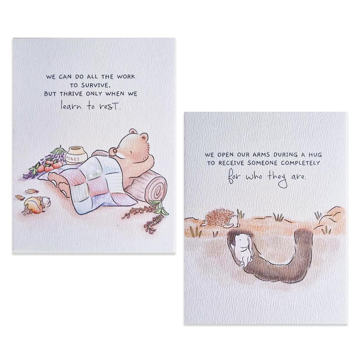 Postcards (A good rest and a good hug)