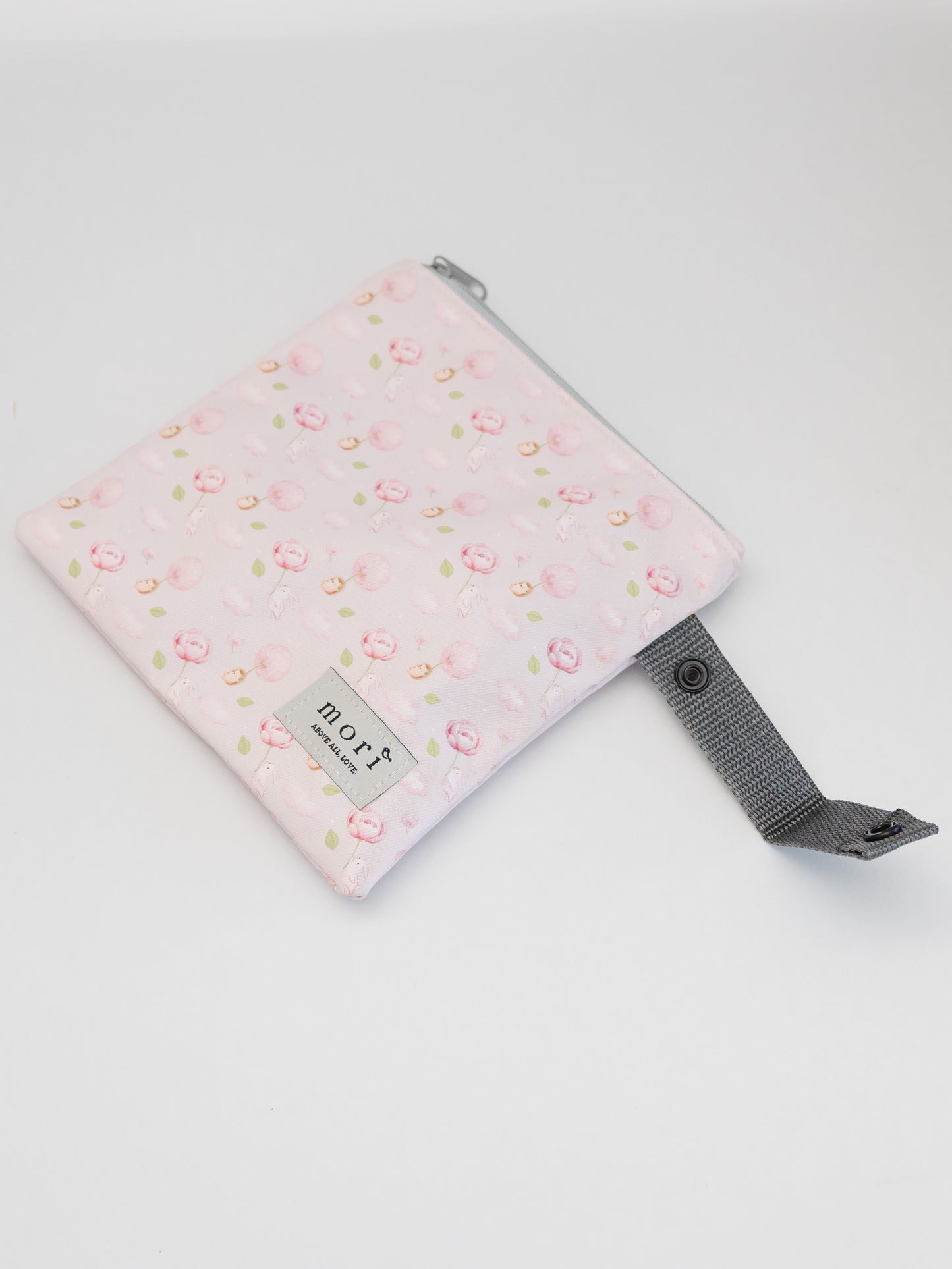 Little Hedgehog and Bunny Washable Zipper Pouch