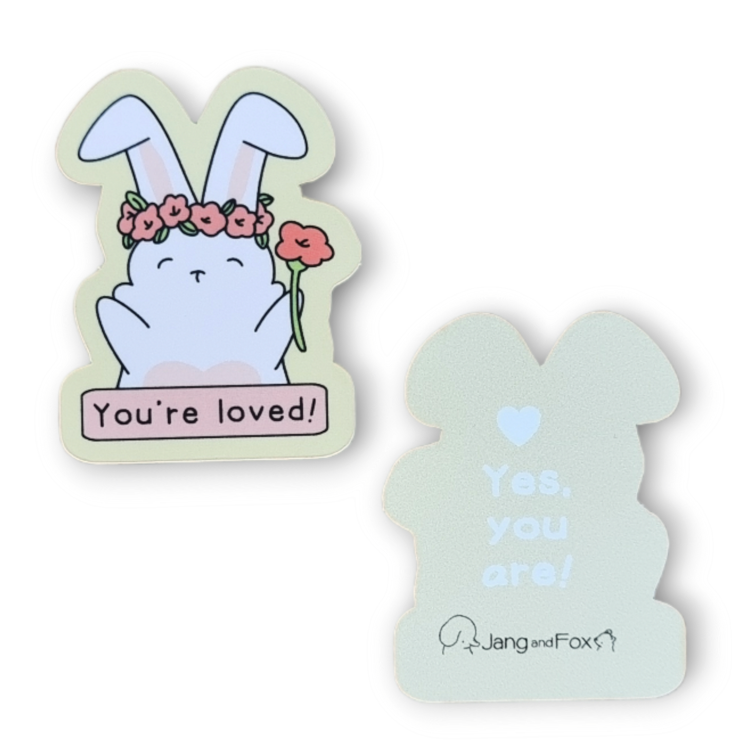 'You're Loved!' Bunny Sticker