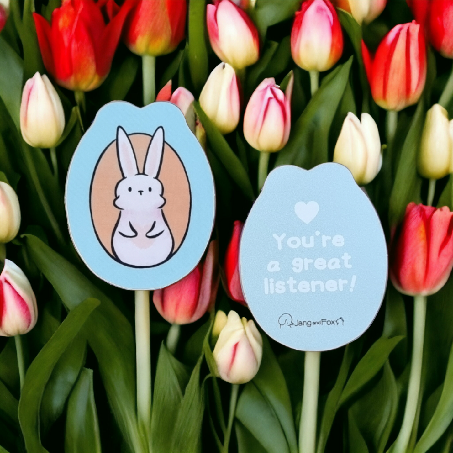 Bunny Ears 'You're a great listener' Sticker