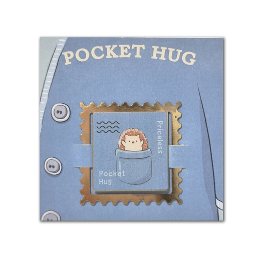 'Pocket Hug' Gold Bookmark