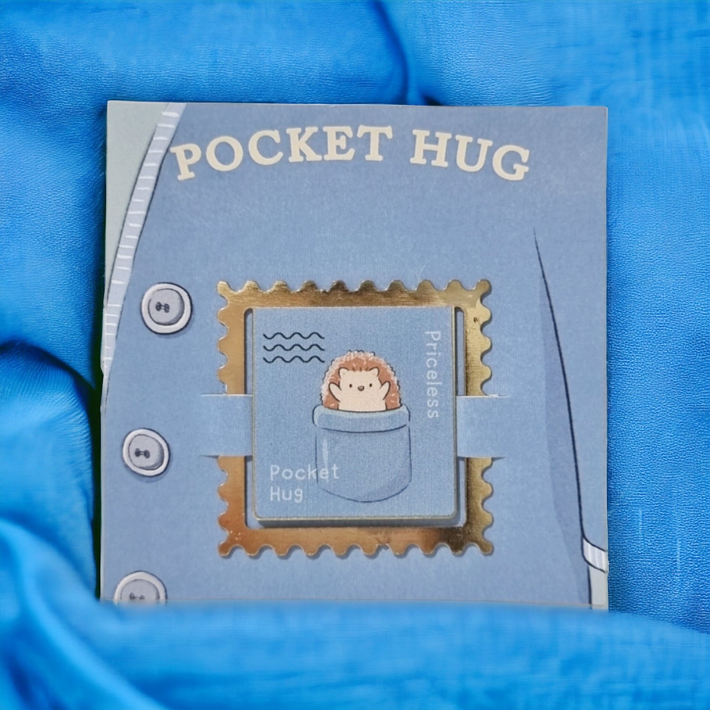 'Pocket Hug' Gold Bookmark