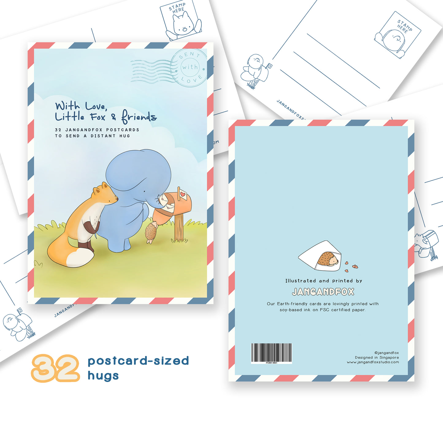 Postcard Set (Little Fox & friends)